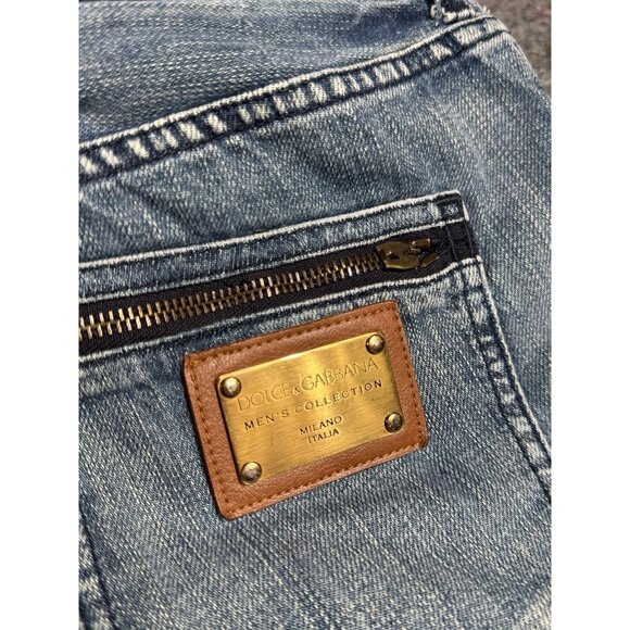 Vintage D&G Dolce Gabbana Jeans Made in Italy Men's Size L / 100% Cotton - Picture 7 of 9